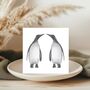 Penguin Couple Greeting Card, thumbnail 1 of 5