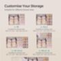 Drawer Organisers Fabric Dresser Dividers Set, thumbnail 3 of 6