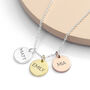 Personalised My Family Discs Necklace, thumbnail 1 of 7