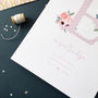Personalised Floral Initial New Baby Print, thumbnail 3 of 7
