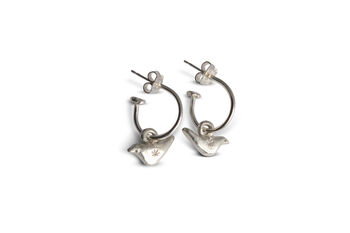 Silver Bird Earrings, 2 of 4