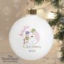 Personalised Snowdog My 1st Christmas Bauble, thumbnail 1 of 4