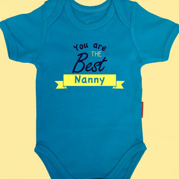 Personalised You Are The Best Mummy Babygrow, 2 of 6