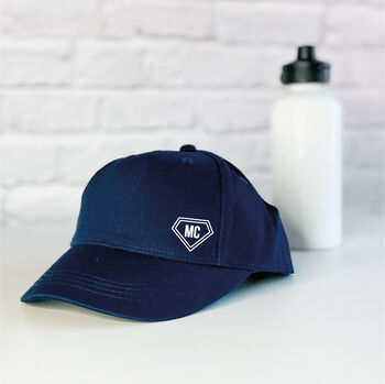 Kids Personalised Cap With Badge, 4 of 6