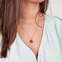 18ct Gold Plated Tigers Eye Protection Crystal Necklace, thumbnail 4 of 7