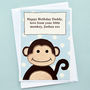 'Cheeky Little Monkey' Personalised Birthday Card, thumbnail 1 of 7