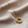 Personalised Molten Russian Ring Necklace, thumbnail 3 of 6