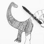 Inside Out Dinosaur Drum Lampshade, thumbnail 6 of 7