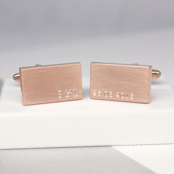Personalised Initials And Date Cufflinks, 2 of 2