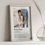 Personalised Step Dad Gift, Custom Stepdad Print, thumbnail 3 of 5
