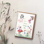 Custom Flower Fairies Watercolour Greetings Card, thumbnail 1 of 6