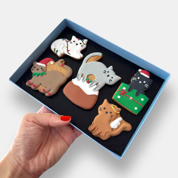 Personalised Meowy Christmas Letterbox Cookies, 3 of 10