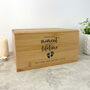 Personalised Bamboo Urn For Cremation Ashes Angel Baby Design, thumbnail 9 of 12