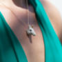 White And Gold Unicorn Head Necklace, thumbnail 1 of 2