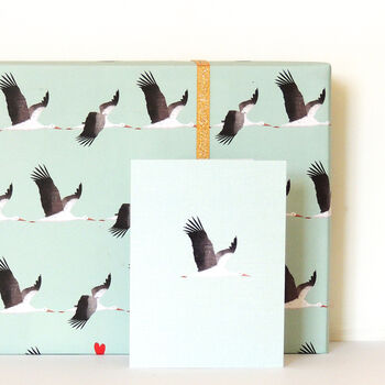 Mini Blue Stork Card, 5 of 7