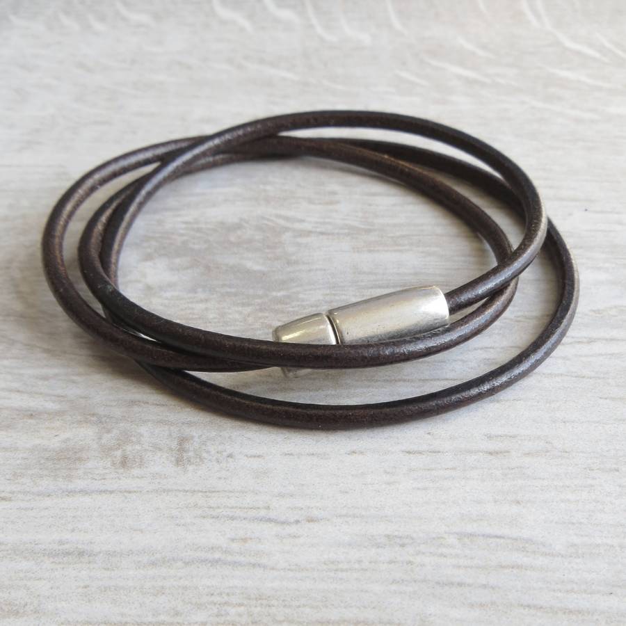 leather stanley bracelet by gracie collins | notonthehighstreet.com