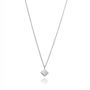 Sterling Silver Mini Octahedron Necklace, thumbnail 2 of 6