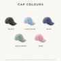 Custom Initial Embroidered Junior Vintage Cap, thumbnail 5 of 8