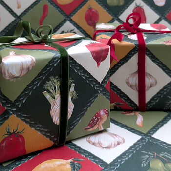Vintage Food Themed Wrapping Paper, 4 of 7