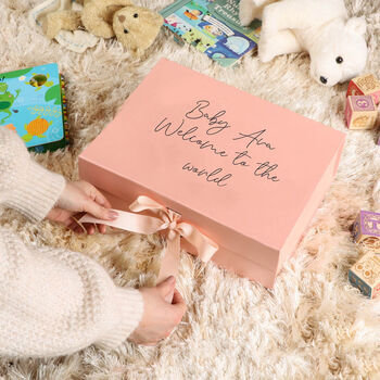 Personalised Luxury A4 Blush Pink Gift Box, 6 of 8