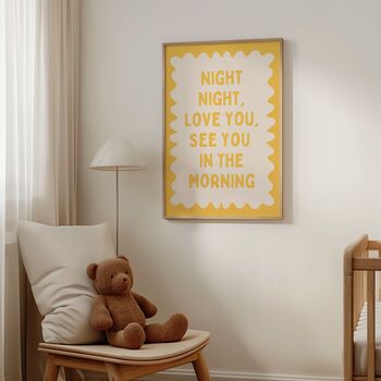Night Night Love You | Art Print, 5 of 10
