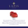 Men's Garnet And Lava Bead January Birthstone Bracelet, thumbnail 7 of 9