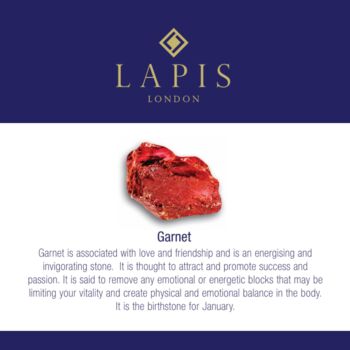 Men's Garnet And Lava Bead January Birthstone Bracelet, 7 of 9