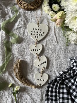 Personalised Mothers Day Gift, Mother's Day Plaque, Gifts For Mum, Mother Wall Hanging, Mum Keepsake, New Mummy Gift, Mummy Present, Sign, 3 of 3