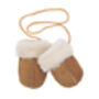 Baby Sheepskin Puddy Mittens On String, thumbnail 1 of 6