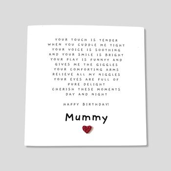 Mummy Birthday Card Poem, 4 of 4