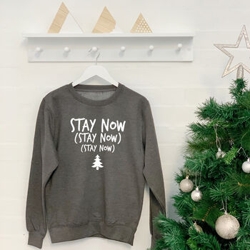 Stay Now Womens Christmas Jumper, 5 of 6