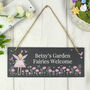 Personalised Fairy Princess Garden Slate Sign, thumbnail 3 of 3
