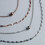 Sterling Silver Double Layer Chain Necklace, thumbnail 5 of 7