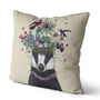 Woodland Badger Decorative Cushion, thumbnail 6 of 6