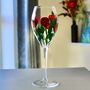 Red Rose Wine Glass, thumbnail 1 of 6