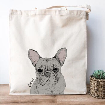 Personalised French Bulldog Tote, 2 of 3