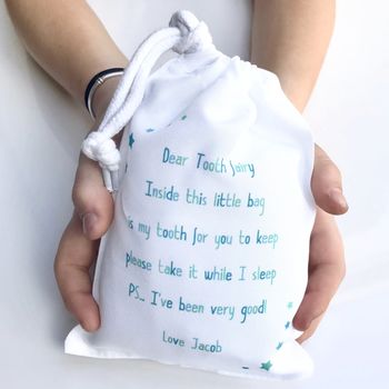 Personalised Tooth Fairy Bag, 2 of 2