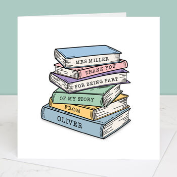 Part Of My Story Personalised Teacher Card, 2 of 5
