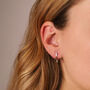 Hollow Star Hoops, thumbnail 3 of 4
