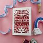 Well Behaved Women Seldom Make History Paper Cut Card, thumbnail 5 of 10