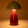 Mint Red Mushroom Rechargeable Lamp, thumbnail 2 of 4