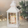 Personalised Poinsettia White LED Lantern – Christmas Ornament, thumbnail 5 of 6