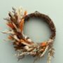 Small Dried Flower Autumn Wreath, thumbnail 4 of 9