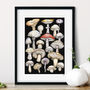 Wild Mushroom Fine Art Giclée Print, thumbnail 1 of 6