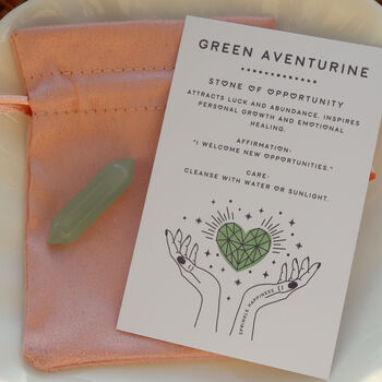 Green Aventurine Crystal Point For Prosperity And Luck, 2 of 4