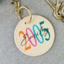 Personalised 21st Birthday Birth Year Keyring, thumbnail 1 of 3