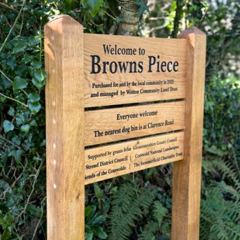 Premium Entrance Ladder Signage With A Mortised Joint, 11 of 12