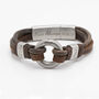 Memorial Brown Braided Leather Jewellery Ashes Urn Bracelet, thumbnail 5 of 10