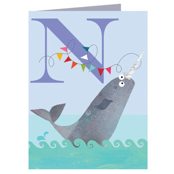 Mini N For Narwhal Card, 2 of 3