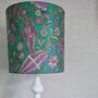 Emerald Vintage Silk Sari Lampshade, thumbnail 5 of 6